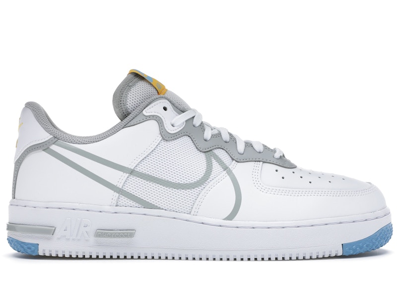 Nike air force 1 react light smoke grey