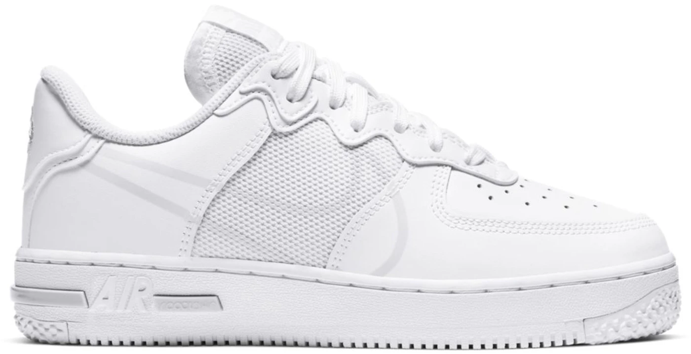 Nike Air Force 1 Low React SU White (GS) Kids' - CT5117-101 - US