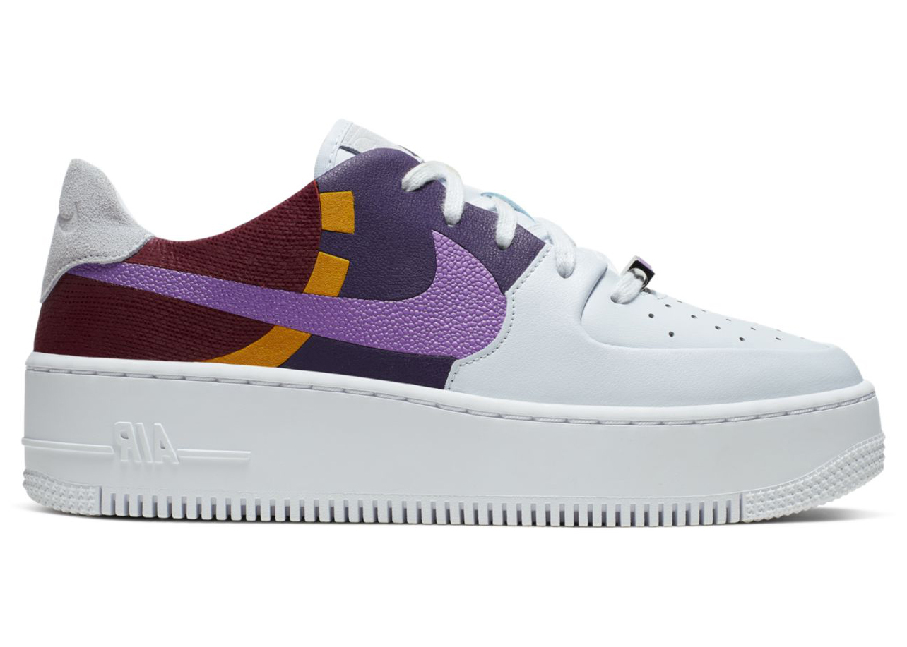 Nike Air Force 1 Sage Low LX Grey Dark Orchid (Women's)