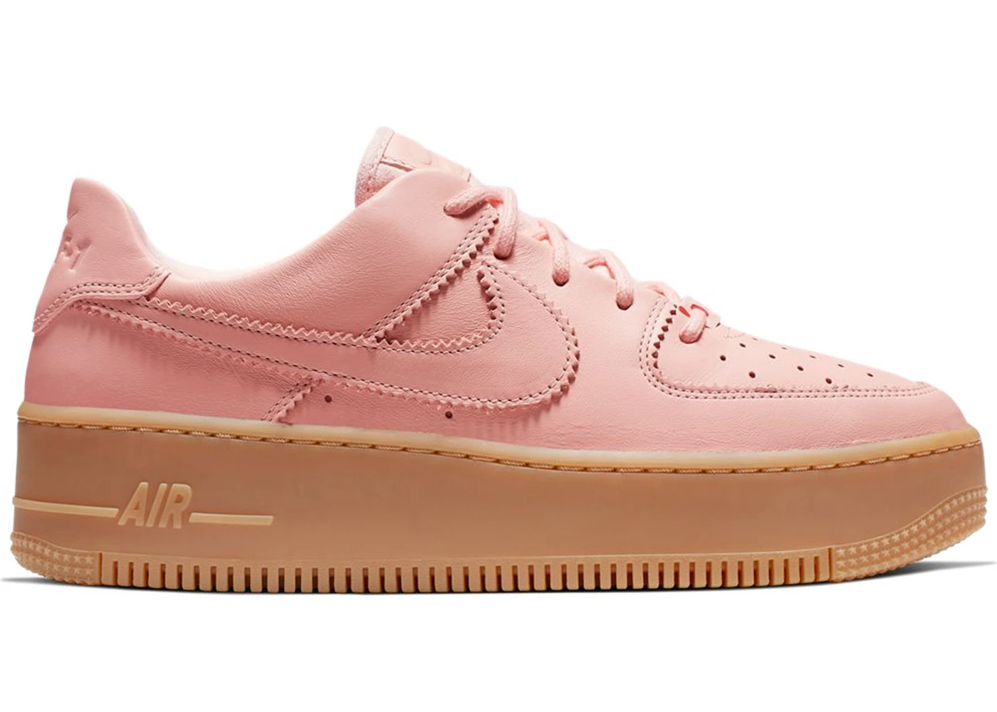 Nike air force 1 sage low pink suede deals