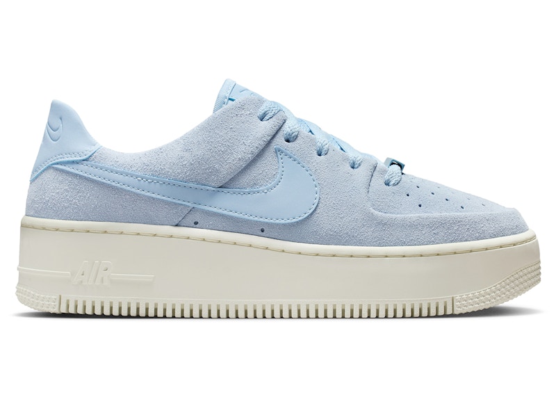 Pre-owned Nike Air Force 1 Sage Low (women's) Sneakers In Light Armory Blue/sail In Multi