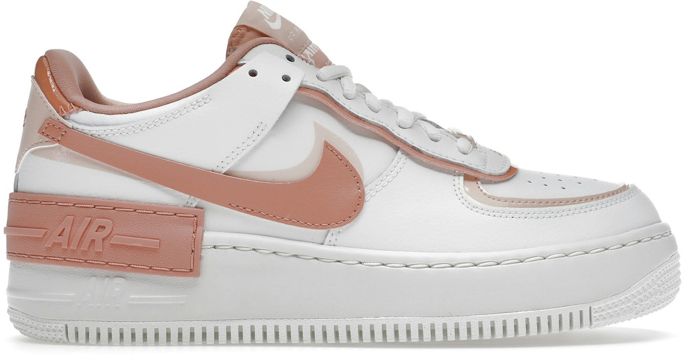 Nike Force 1 Low Shadow White Coral Pink (Women's) - - US