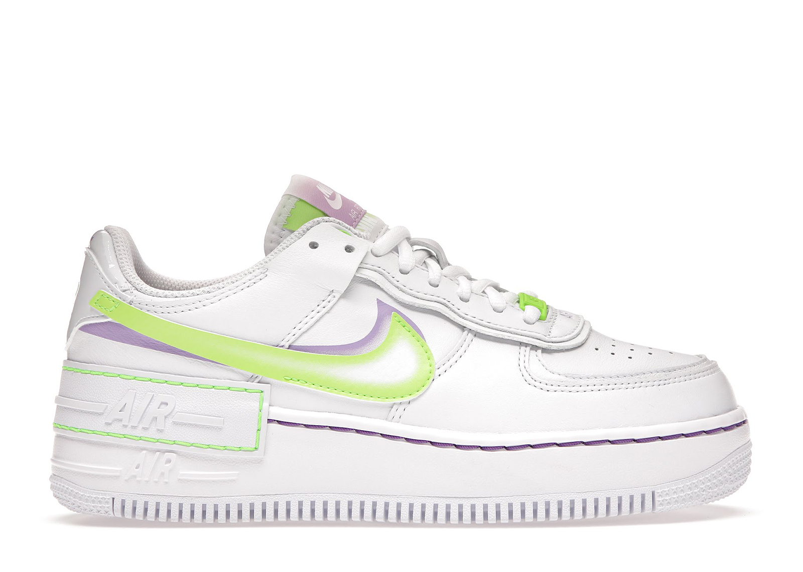 Nike Air Force 1 Low Shadow White Electric Green (Women's 