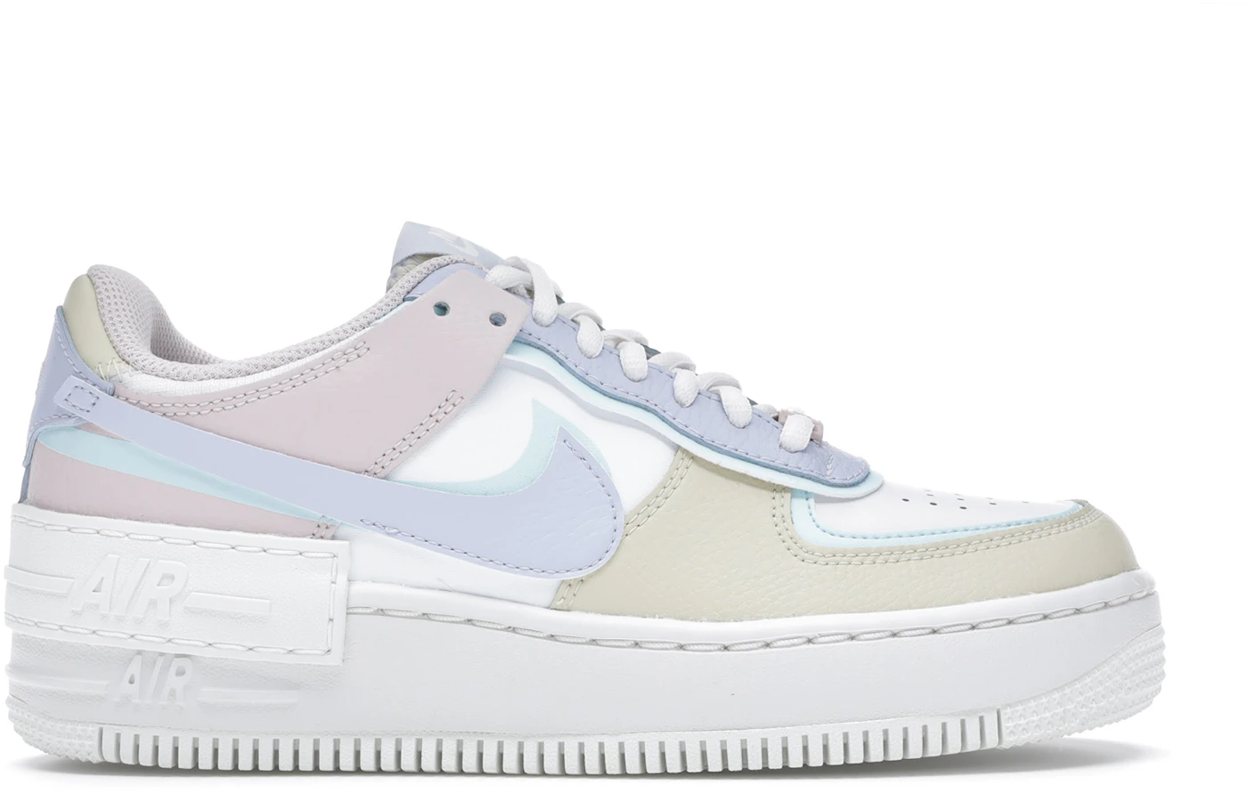 Nike Women's Air Force 1 Shadow White/Speed Yellow-Barely Rose