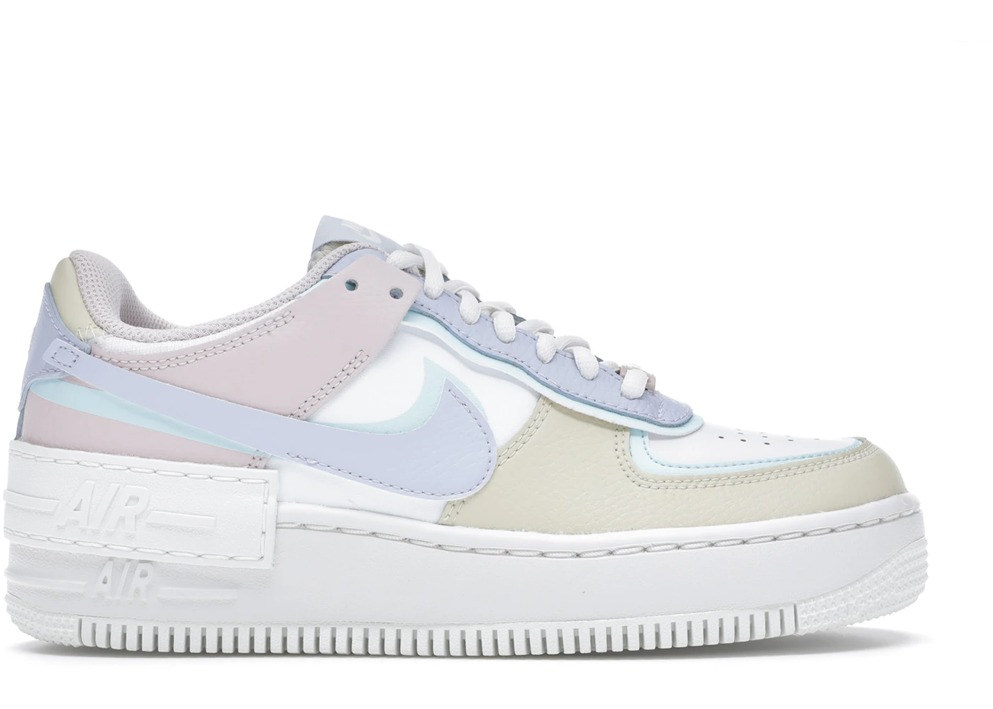 Nike Air Force Low Shadow White Glacier Blue Ghost (Women's