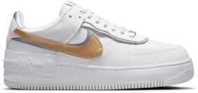 Nike Women's Air Force 1 Shadow Pale Ivory/Celestial Gold - CI0919