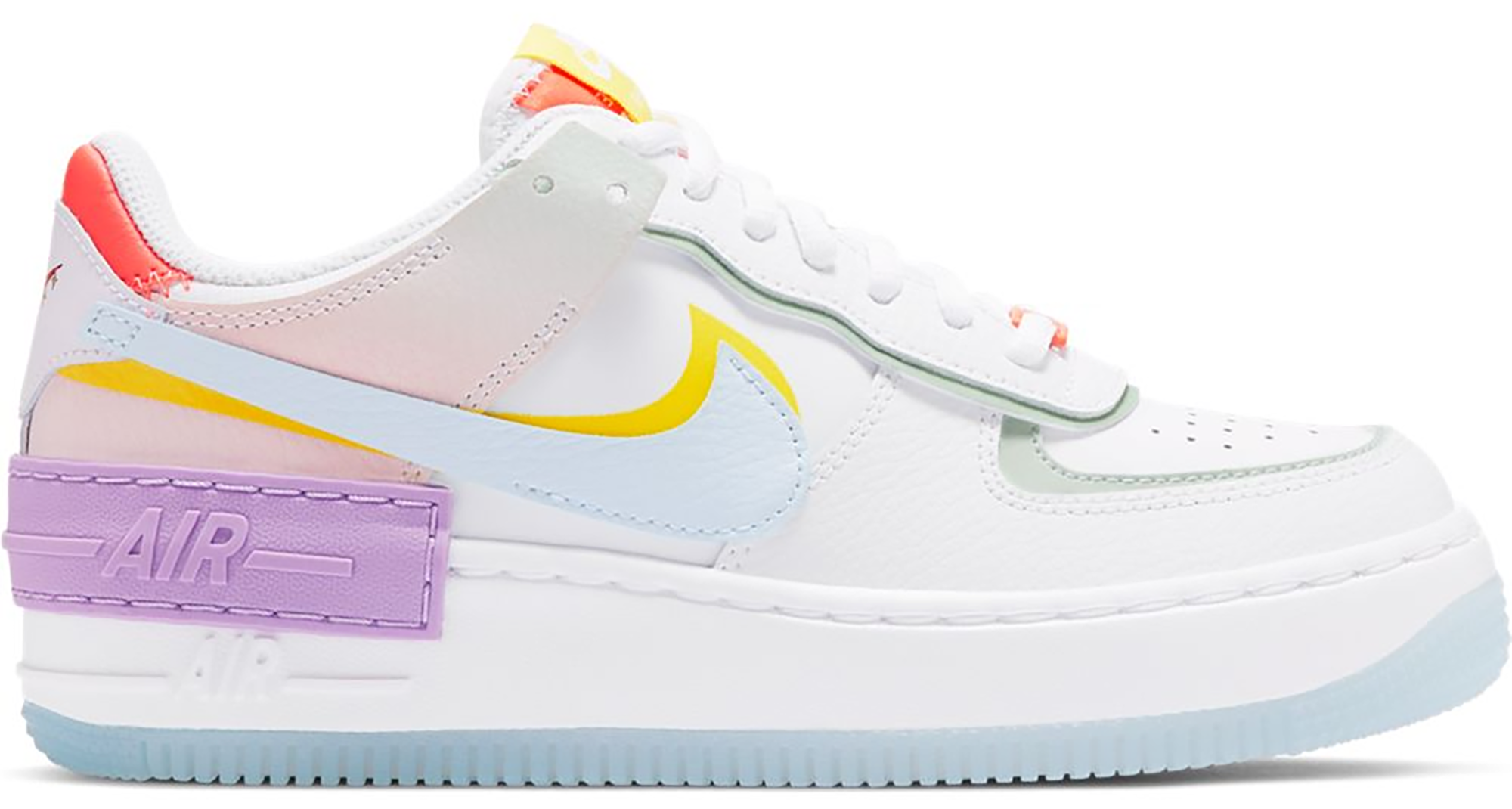 white purple air force ones