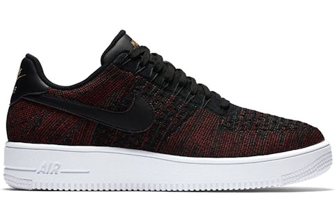 Nike Air Force 1 Ultra Flyknit Low Negro Metalizado Dorado Hombre 817419 005 ES