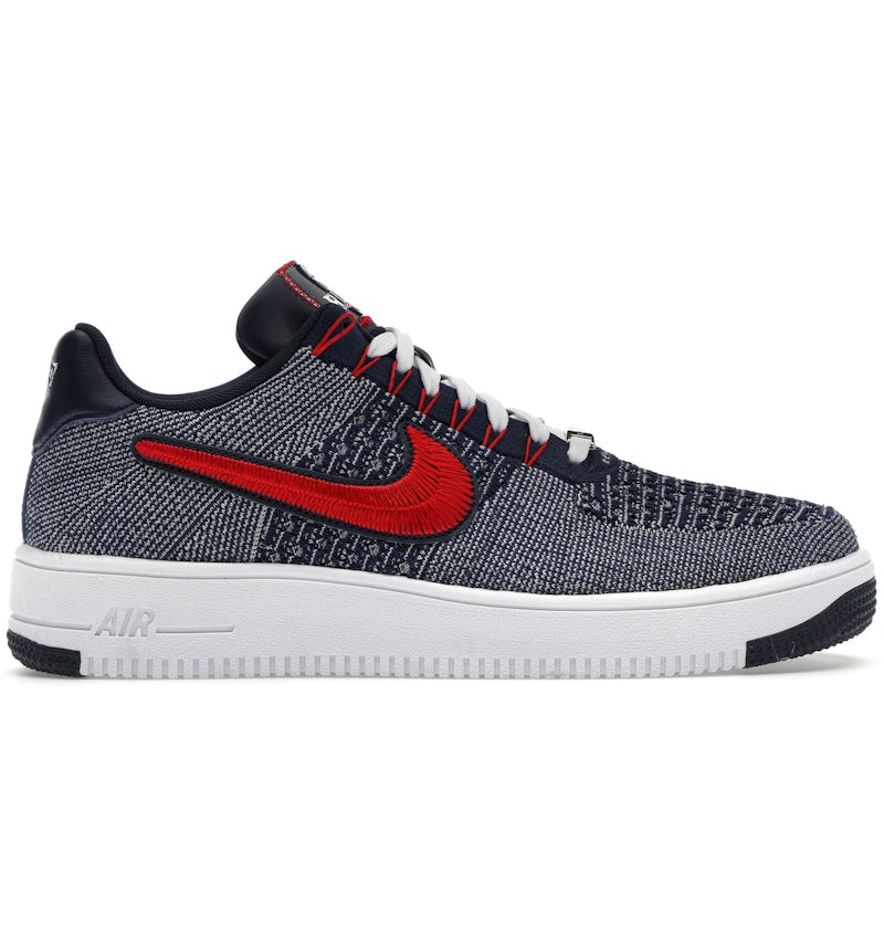 Nike Air Force Ultra Flyknit Low Patriots Robert Kraft Wolf Grey
