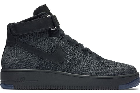 Nike Air Force 1 Ultra Flyknit Gris Fonce Noir Homme Style 817420 001 FR