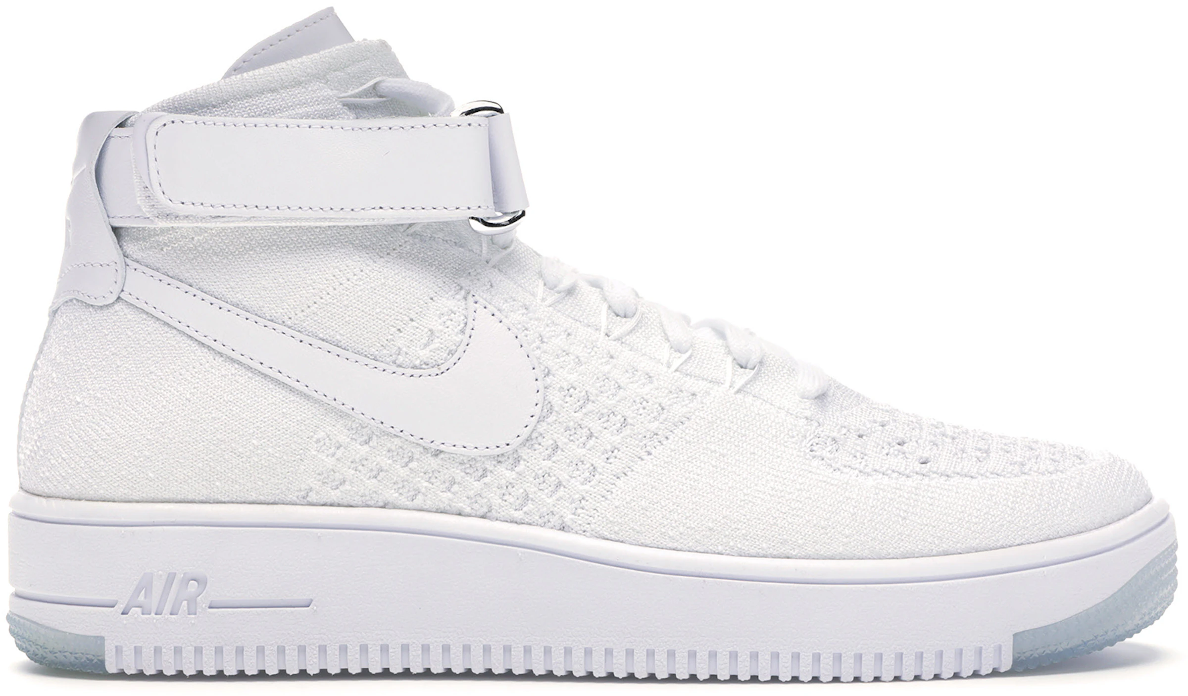 Nike Air Force 1 Flyknit Mid Triple White - 817420-100 -