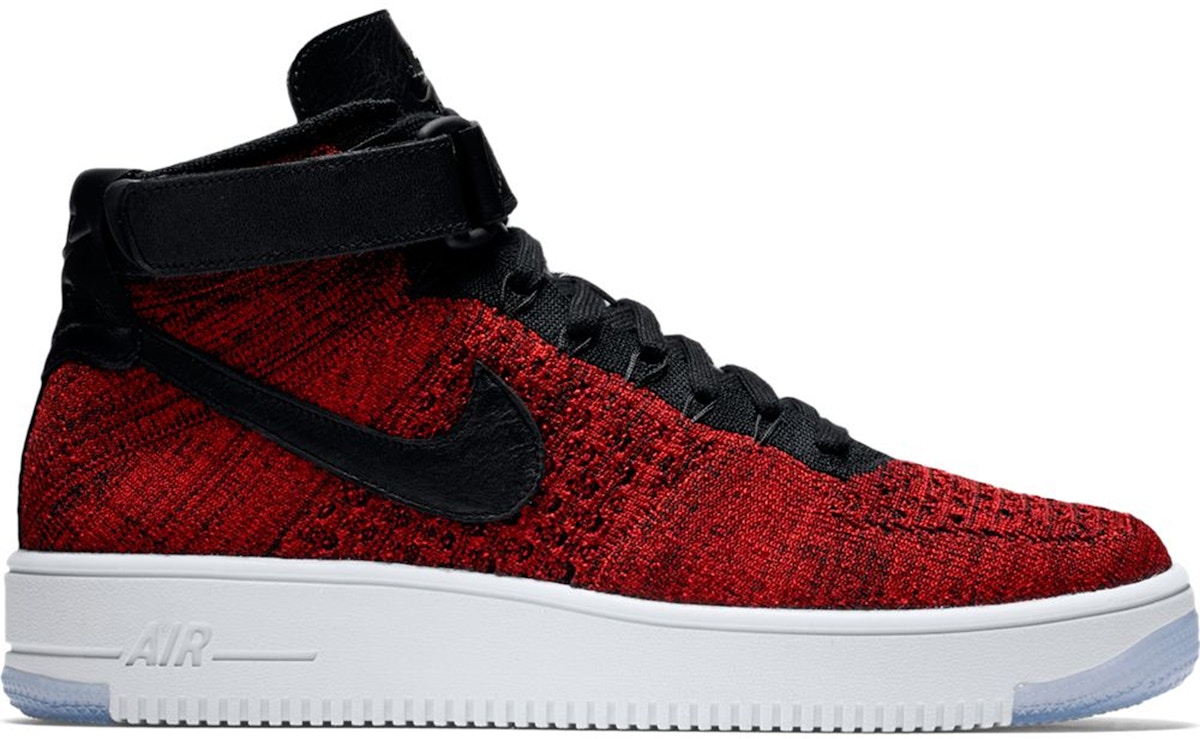 Nike Air Force 1 Ultra Flyknit Mid University Red Black - 817420-600
