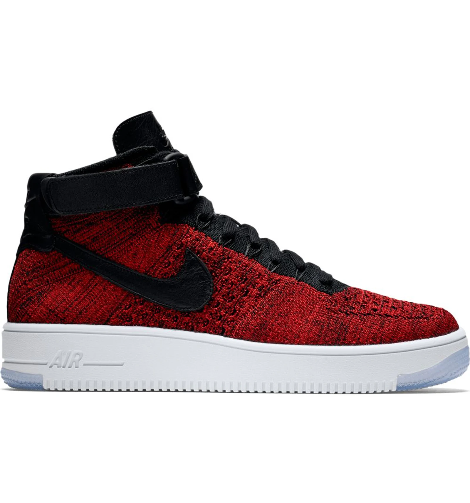 Air force 1 high top top red and black