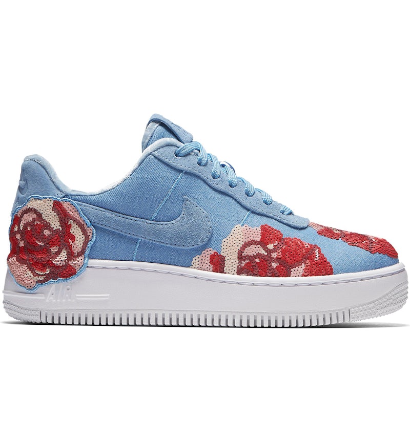Nike Air Force 1 Upstep Low Denim Rose Sky Women s 898421 402 US