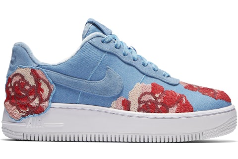 Nike Air Force Upstep Low Denim Rose Sky (Women's) 898421-402 US