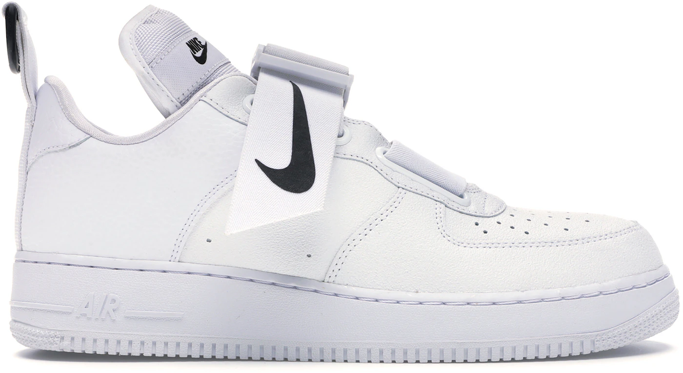 Nike Air Force 1 Utility White Black Sneaker AO1531-101 Men's Size