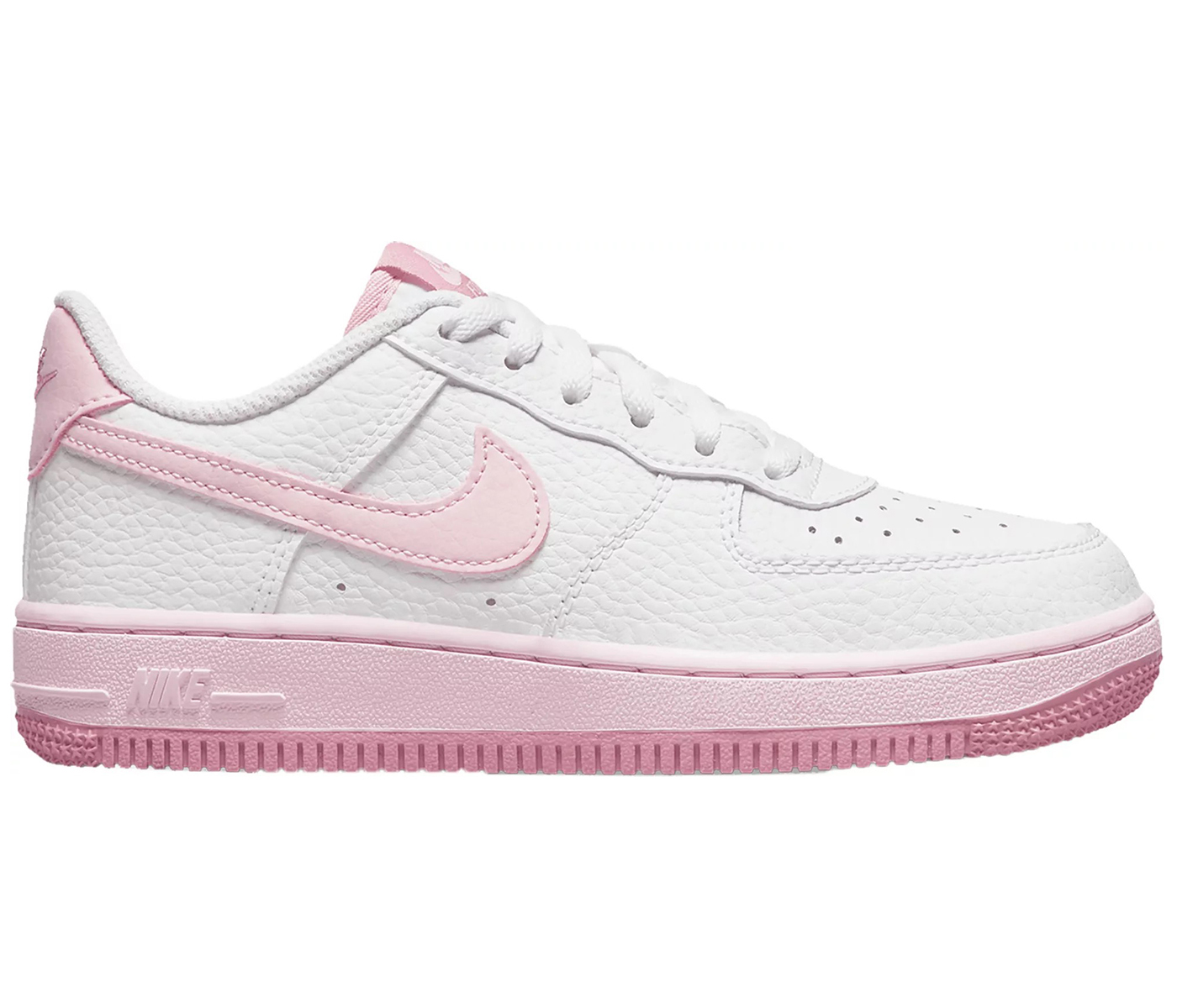 pink and white air force 1