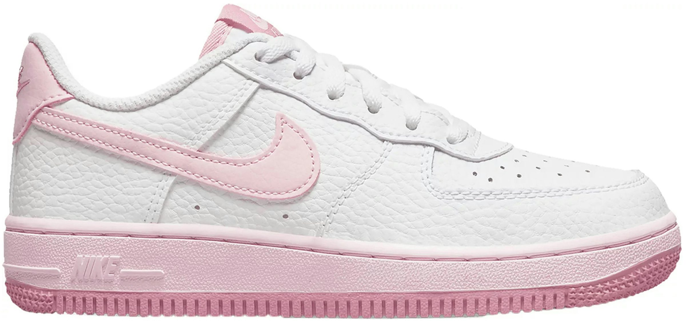 Ideaal Stap Port Nike Air Force 1 White Elemental Pink (PS) Kids' - CZ1685-107 - US