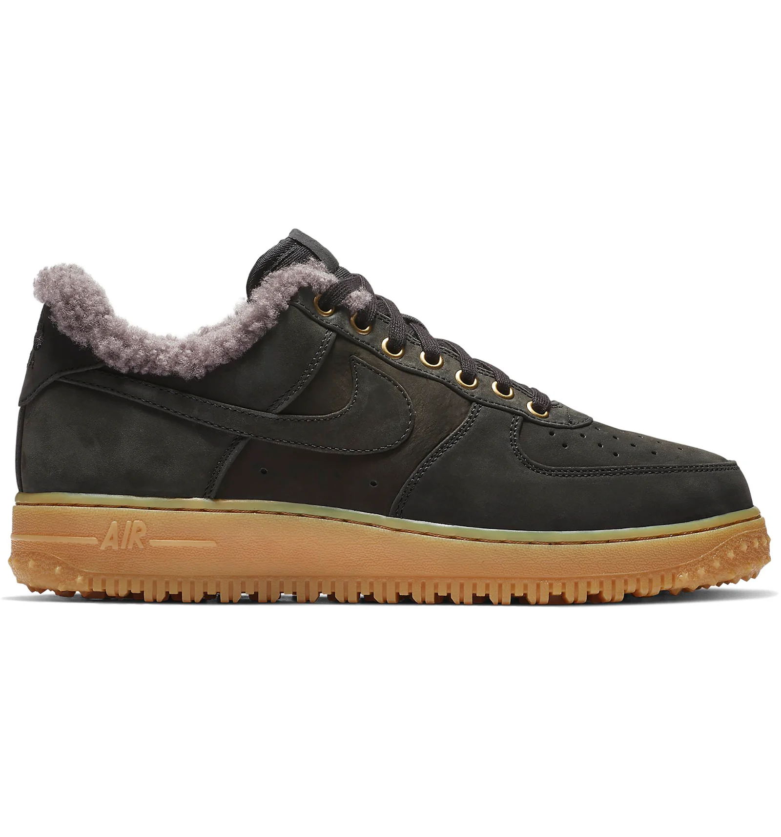 Nike Air Force 1 Winter Black Thunder Grey Gum Men s BV0131 001 US