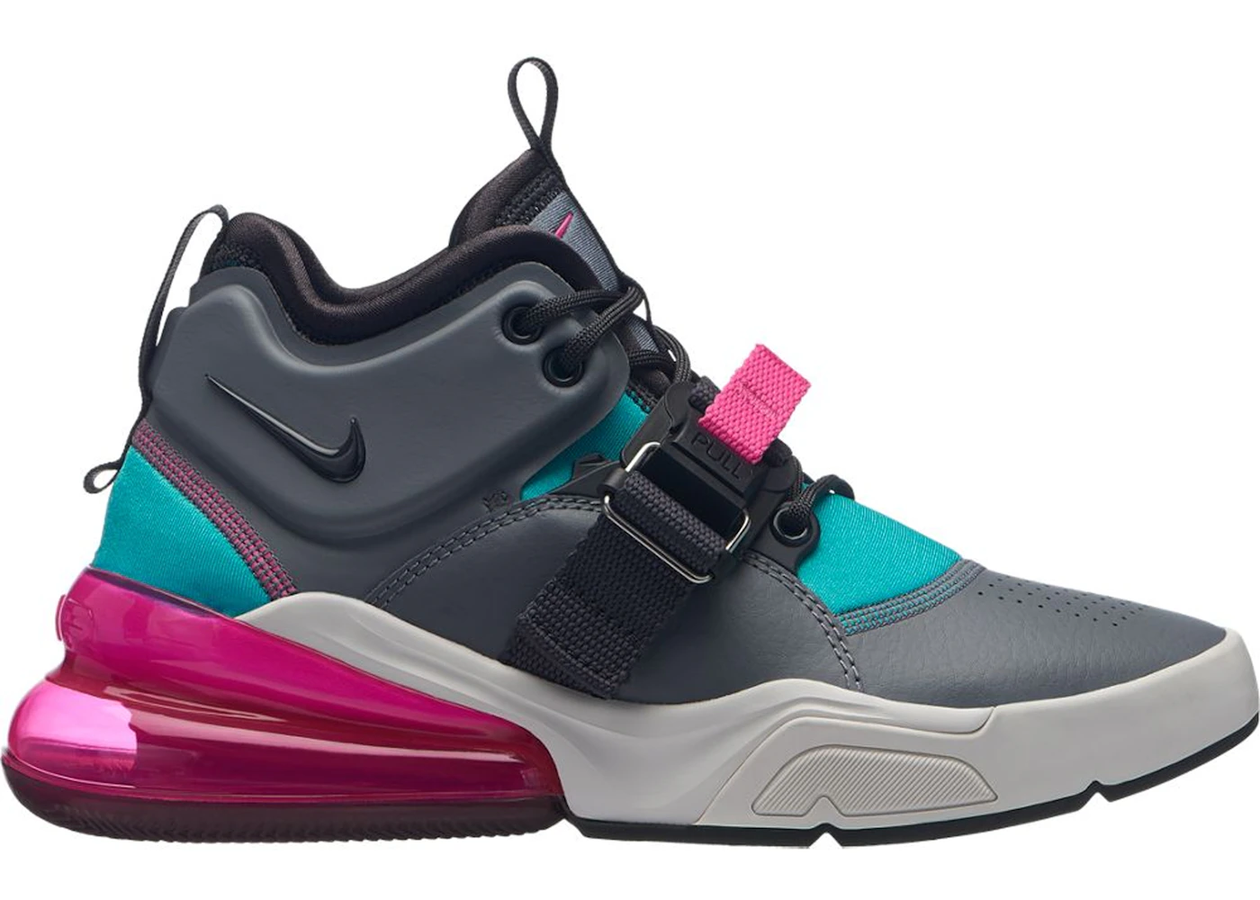 Nike Air Force 270 Cool Grey Hyper Jade para escolares AJ8208 005 MX