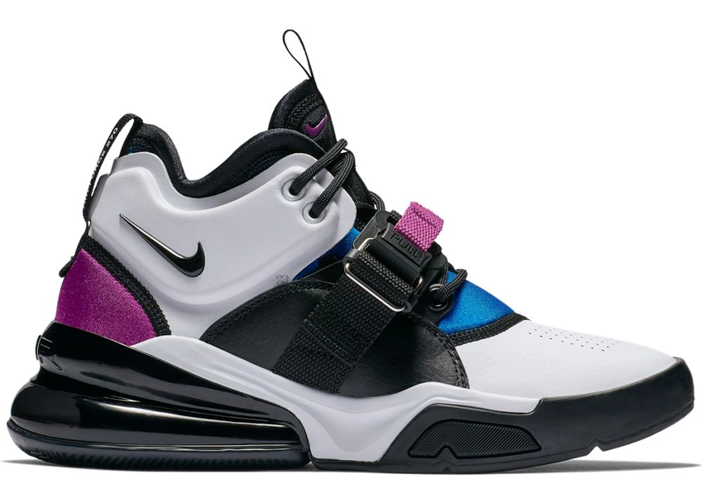 Nike Air Force 270 White Black Lyon Blue GS AJ8208 102 US