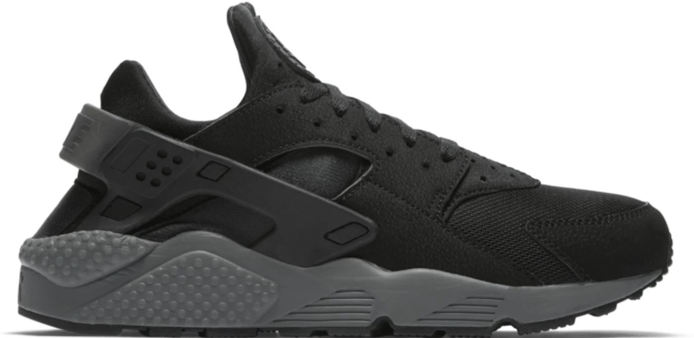 Nike Air Huarache Black Black Grey Men's - 318429-010 -