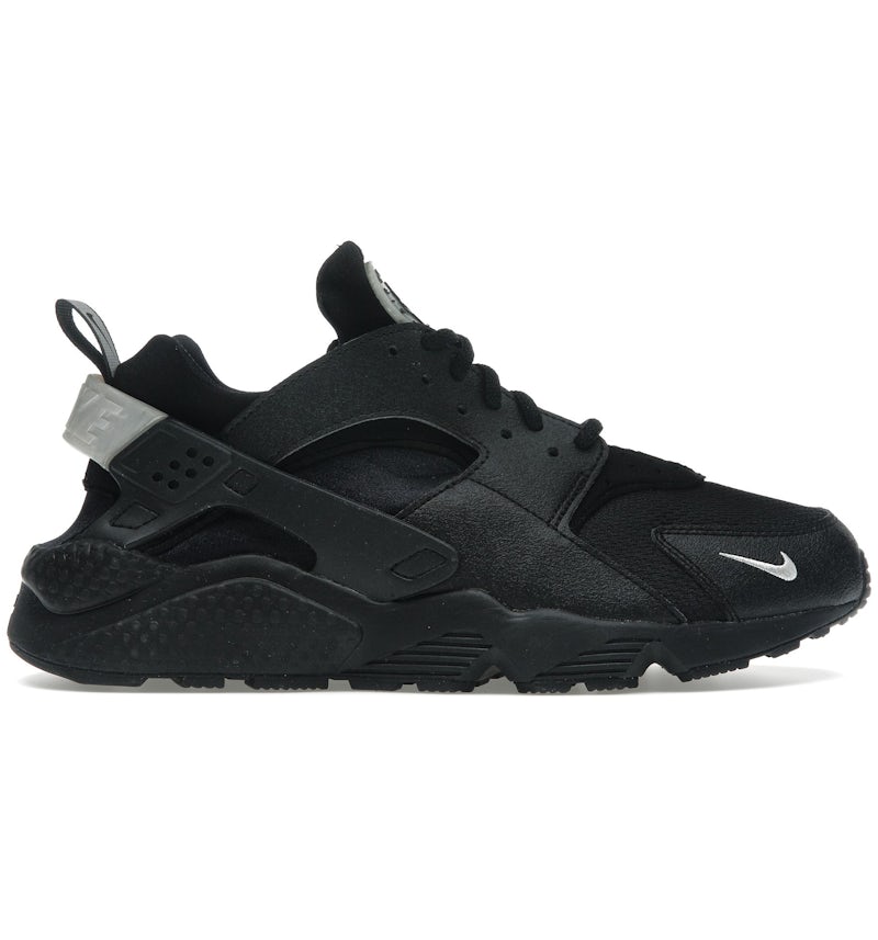 Nike Air Huarache Black Metallic Silver Mini Swoosh Men's DX8968