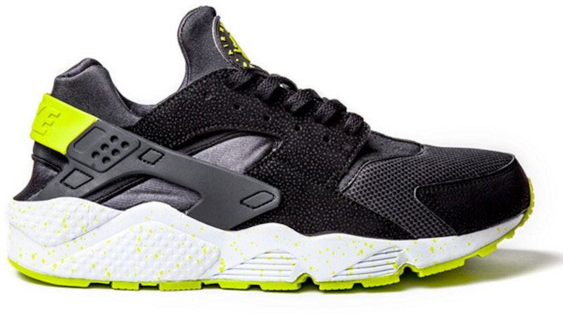 Nike huarache best sale black green