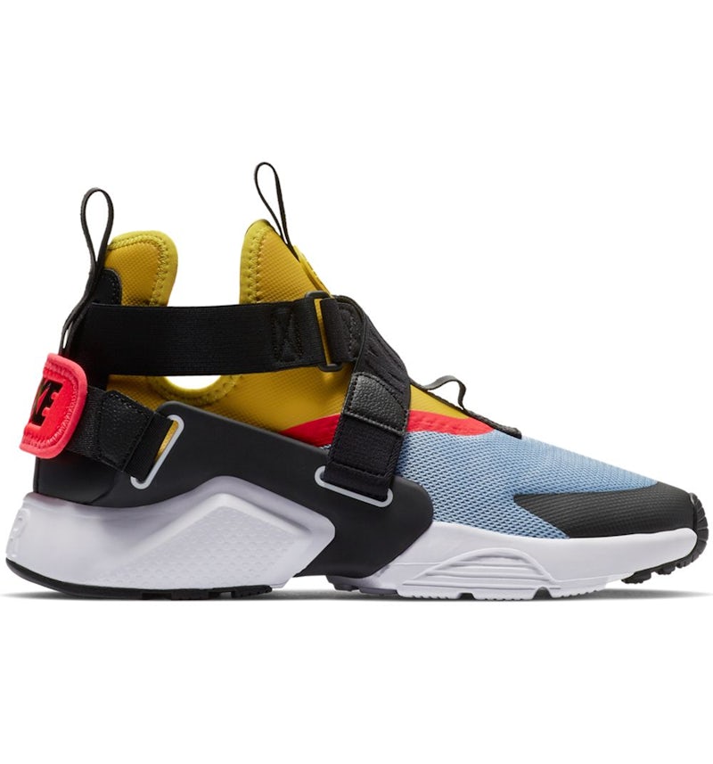 Nike Air Huarache City Aluminum Bright Citron Bright Crimson