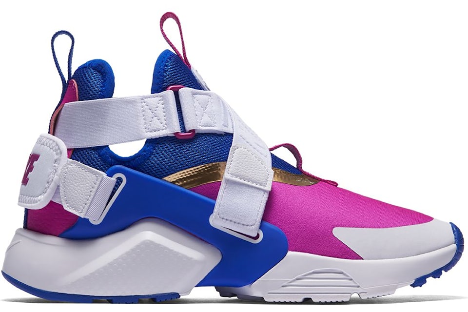 Nike Air Huarache City Racer Blue Fuchsia Blast GS Kids