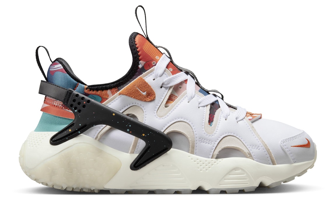 Pre-owned Nike Air Huarache Craft Lunar New Year (women's) In White/safety Orange-sail-sanddrift-washed Teal