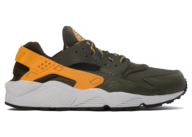 Nike Air Huarache Dark Loden Laser Orange Men s 318429 380 US