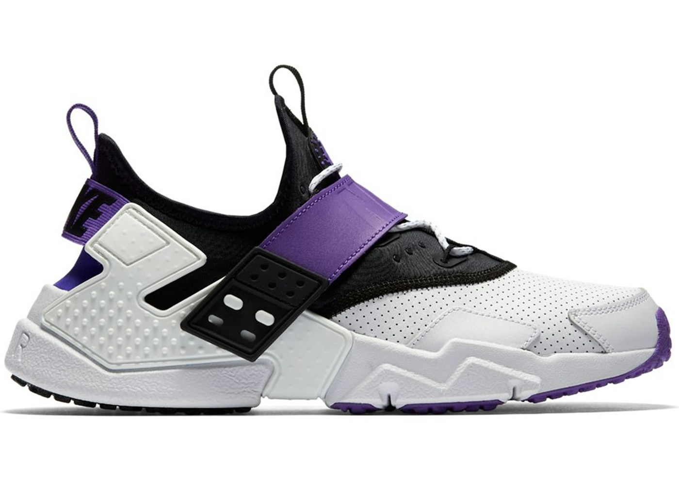 Nike Air Huarache Drift White Black Hyper Grape Ah7335 101 Nike Air Huarache Drift White Black Hyper Grape Ah7335 101