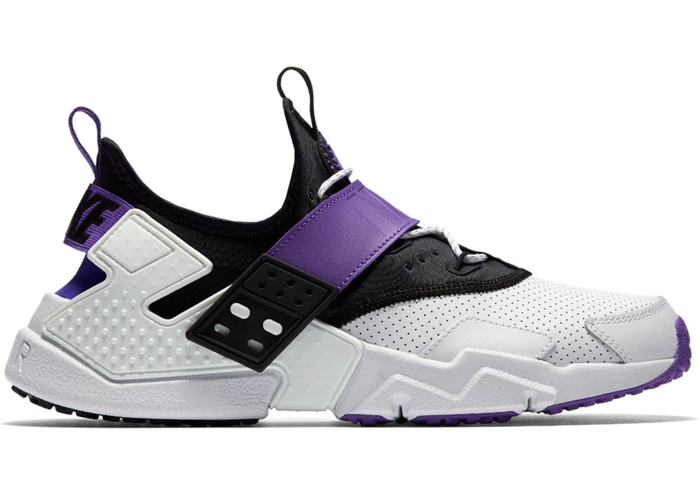 Nike Air Huarache Drift White Black Hyper Grape Men s AH7335 101