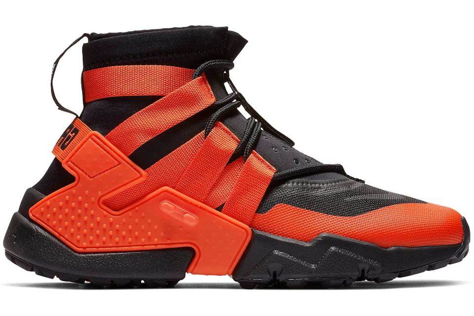 Nike Air Huarache Gripp Black Team Orange Ao1730 001 Nike Air Huarache Gripp Black Team Orange Ao1730 001
