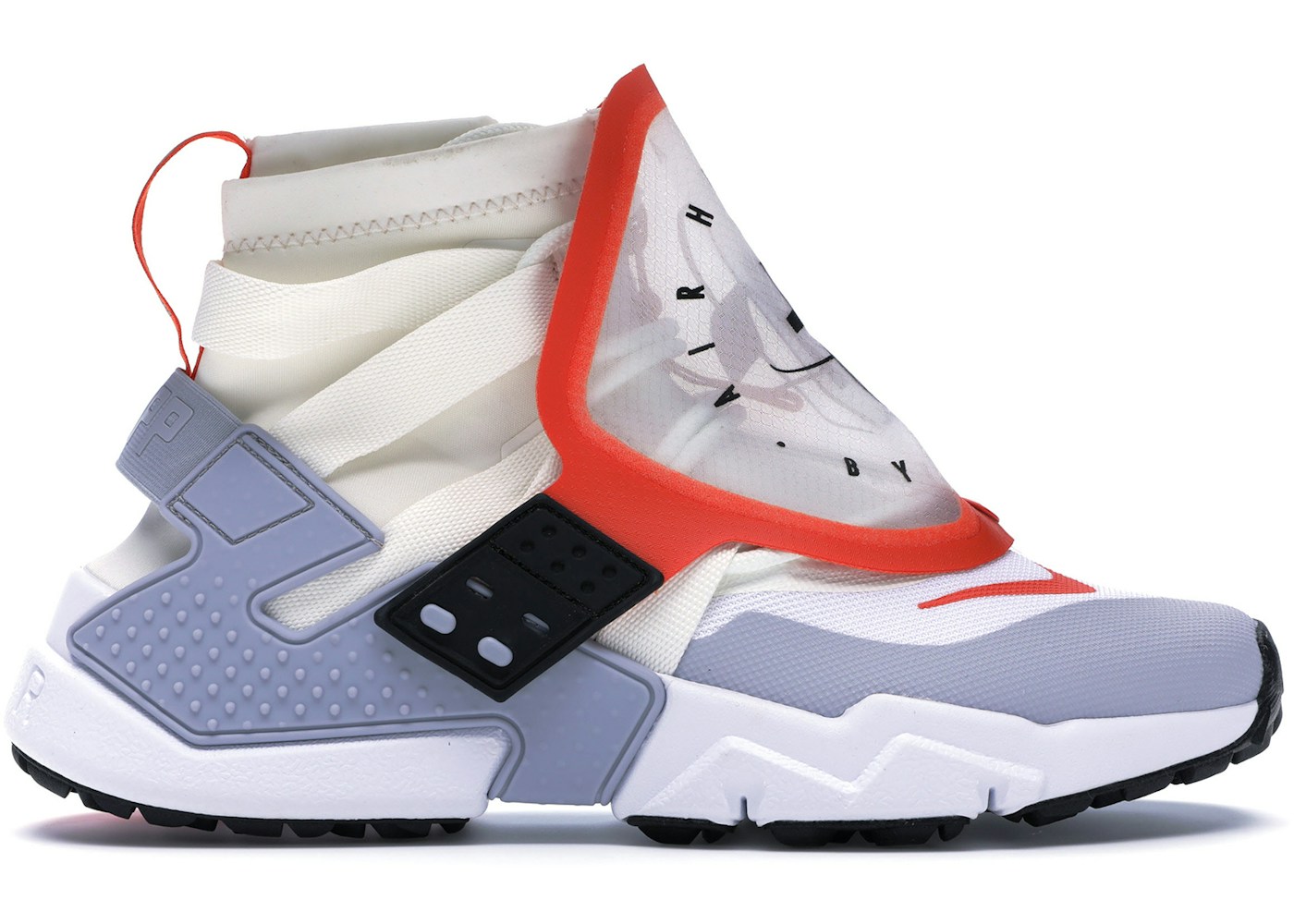 nike huarache grey orange