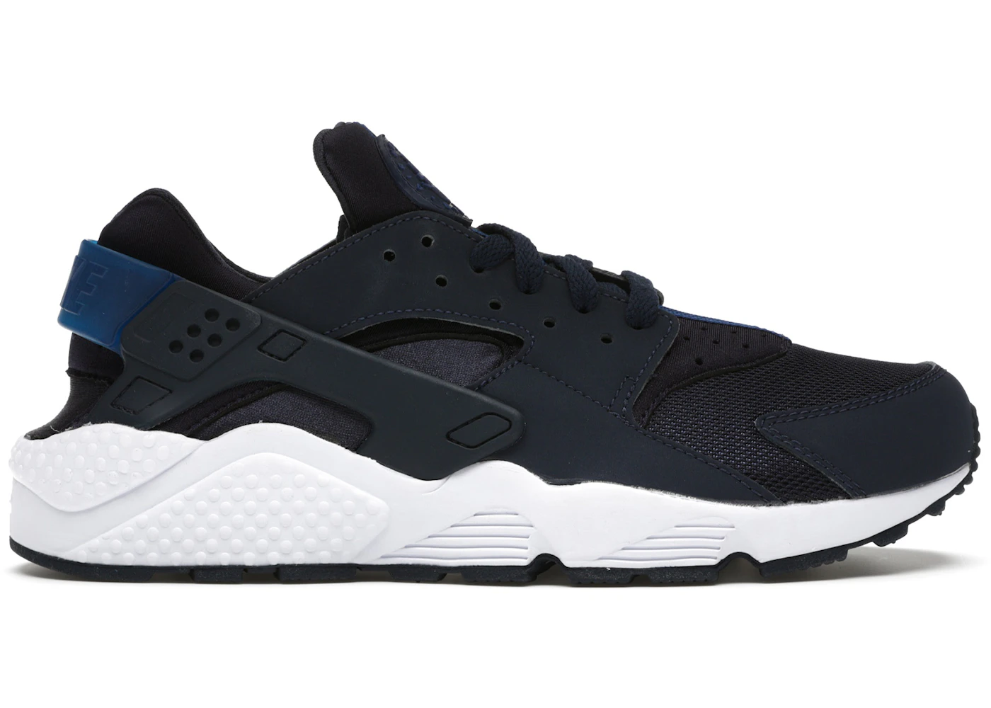 Mens navy blue nike huarache Clearance