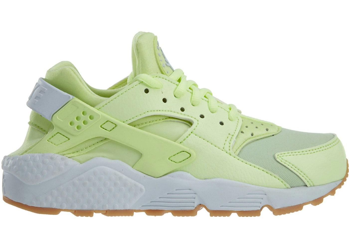 nike air huarache run barely volt white gum yellow w