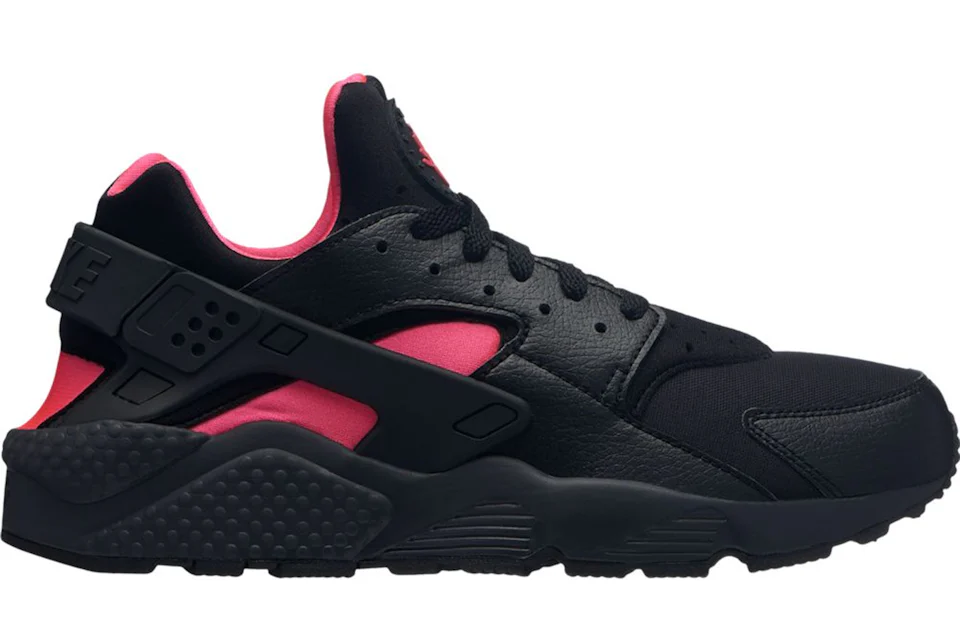 Nike Air Huarache Run Black Solar Red Men s 318429 055 US