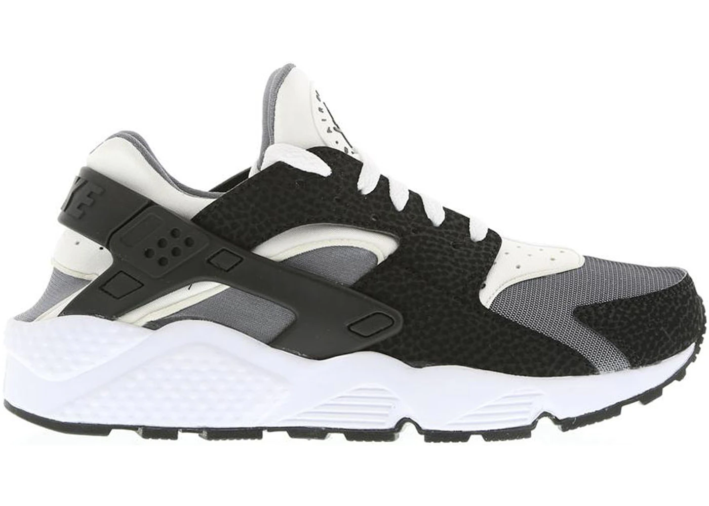 Nike Air Huarache Run Black White Dark Grey Herren 318429 012 DE