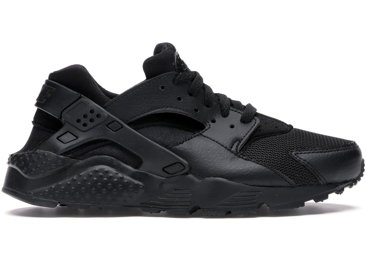 Nike Air Huarache Run Triple Black (2019) (GS) 654275-016 US
