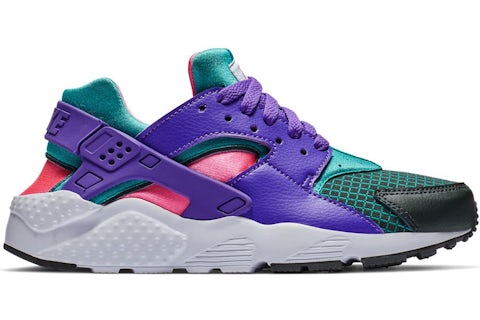 Nike Air Huarache Run Ultra Now Outdoor Green Hyper Grape GS BQ7096 300 TW