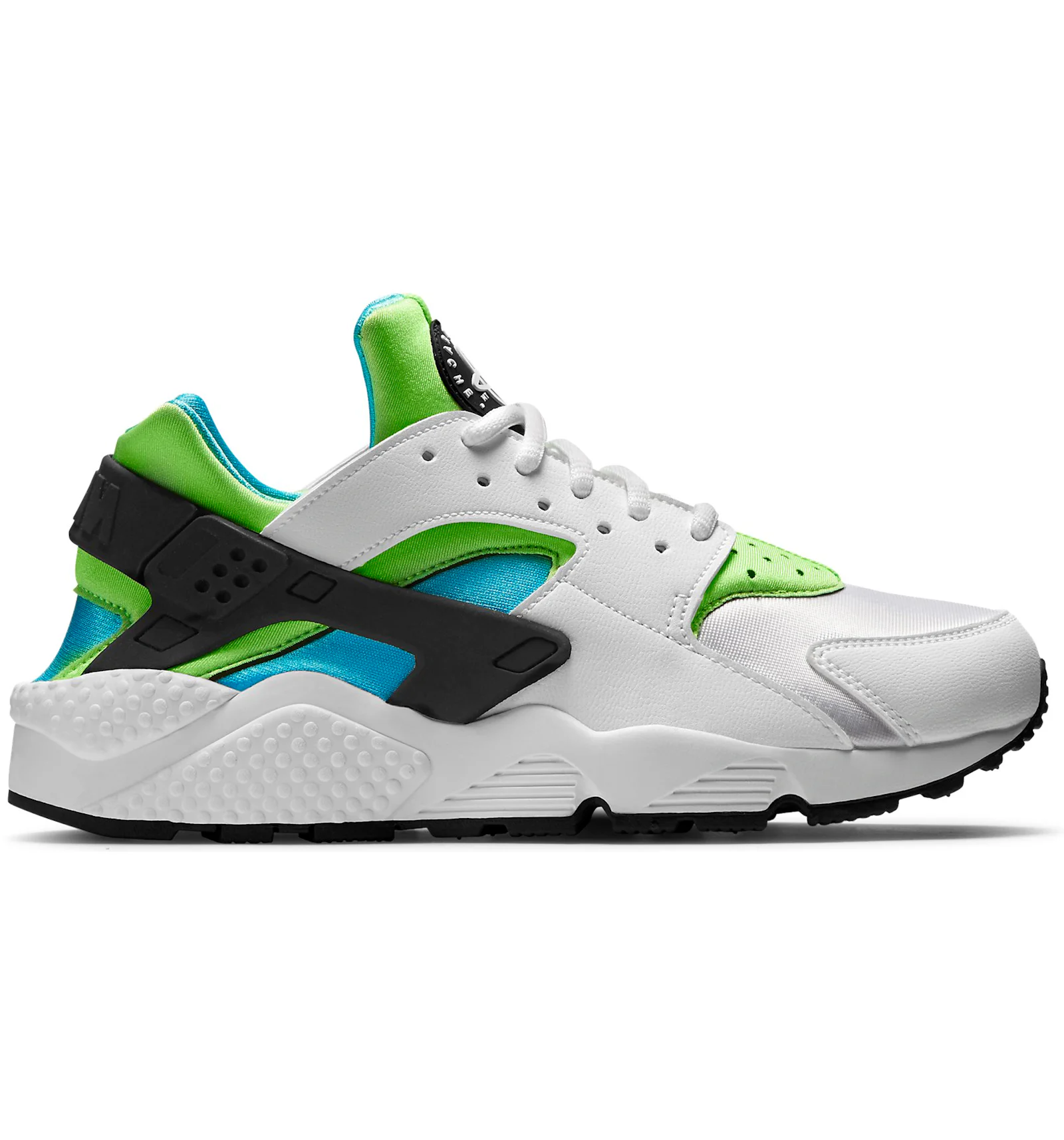Nike Air Huarache Run White Clearwater Flash Lime Women s