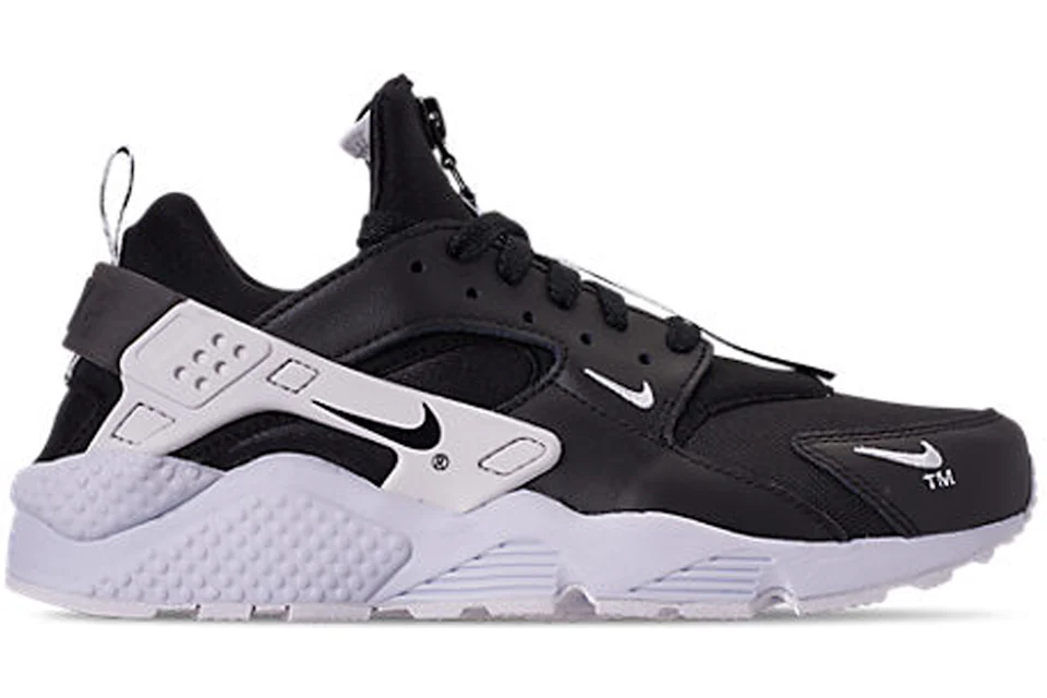 Nike air huarache run prm zip black white sale