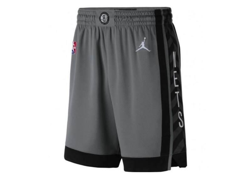 Nike Air Jordan Brooklyn Nets Shorts Grey Hombre FW24 MX