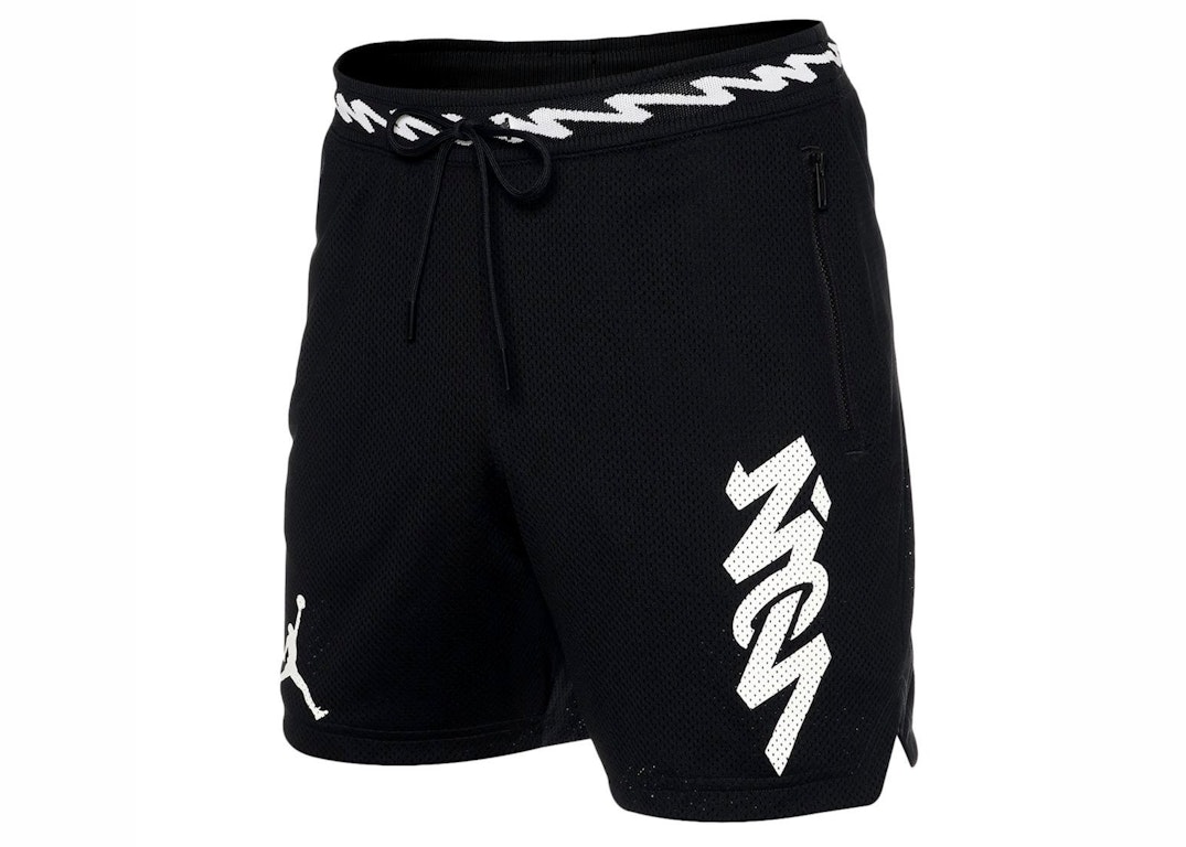Pre-owned Nike Air Jordan Dri-fit Zion Shorts Black/white