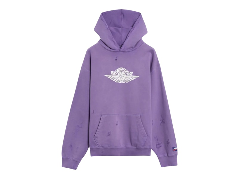 Nike Air Jordan Rare Air Fleece Pullover Hoodie Purple Earth Men's Nike Air Jordan Rare Air Fleece Pullover Hoodie Purple Earth Men's