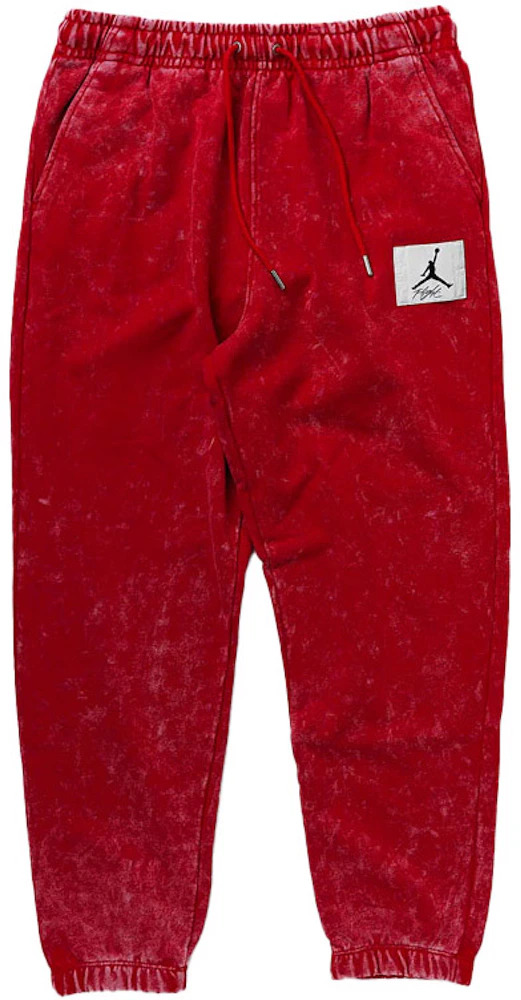 Nike Air Jordan Washed Fleece Essential Statement Sweatpants Red Men's ...