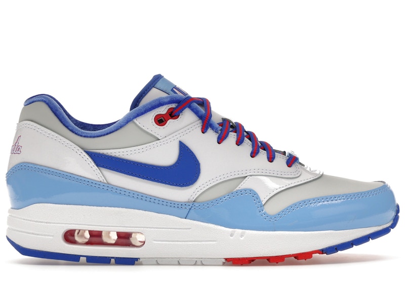 Men's Nike Air Max 1 Atlanta Braves City Connect (2026) Sneakers in White/Hyper Royal/Dark Powder Blue