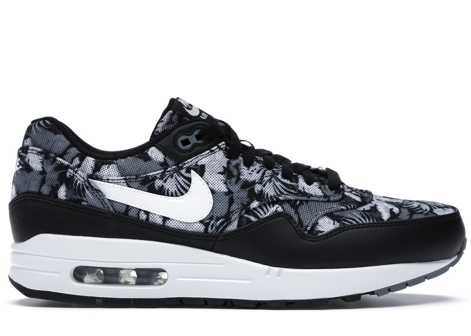black and floral nikes